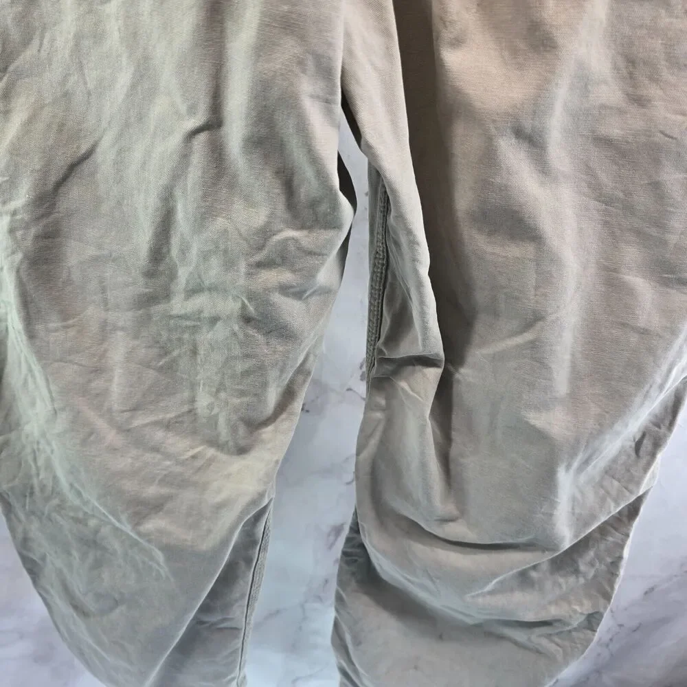 Carhartt Pants Men 38 X 30 Canvas Duck Straight Vintage Dungaree Fit Beige White